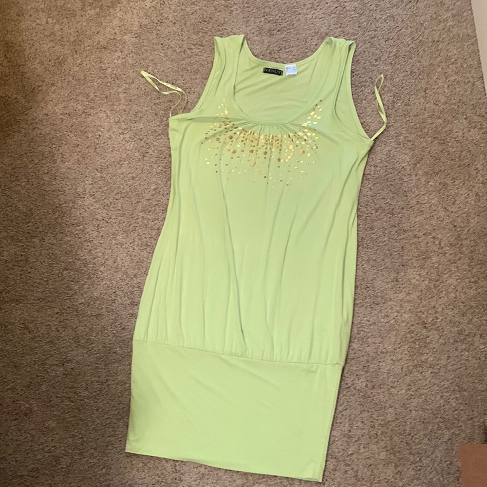 Green body dress